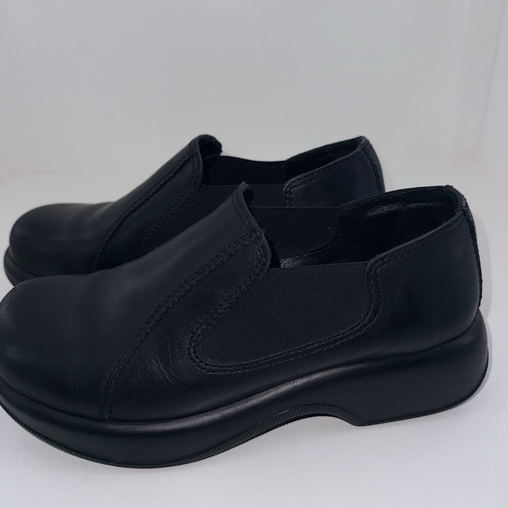 Dansko Jocelyn Womens 39 US 8.5-9 Black Leather Slip On Comfort Work Shoes